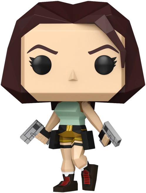 FUNKO POP! Vinilinė figūrėlė: Tomb Raider - Lara Croft (Polygonal), 9 cm