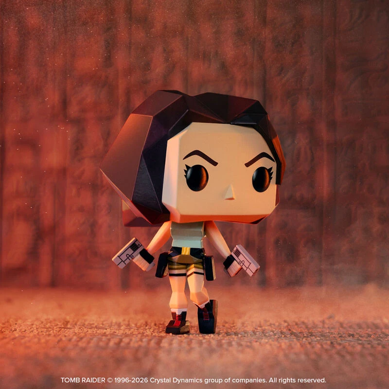 FUNKO POP! Vinilinė figūrėlė: Tomb Raider - Lara Croft (Polygonal), 9 cm