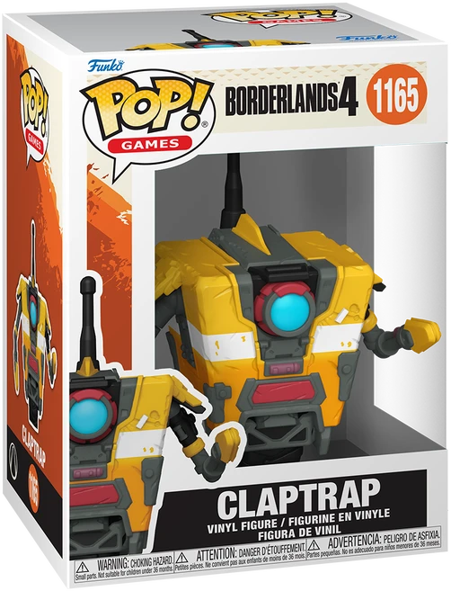 FUNKO POP! Vinilinė figūrėlė: Borderlands 4 - Claptrap, 10 cm