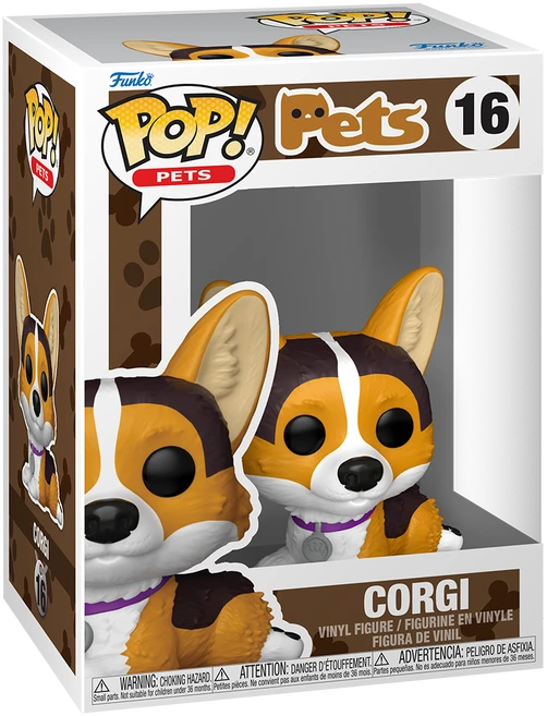 FUNKO POP! Vinilinė figūrėlė: Pets - Corgi, 9 cm