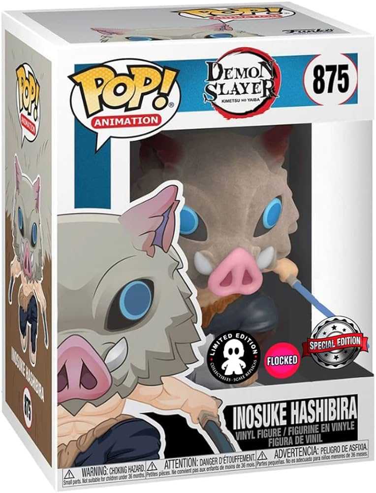 FUNKO POP! Vinilinė figūrėlė: Demon Slayer - Inosuke W/Chase aprašymas - Prekės nuotrauka
