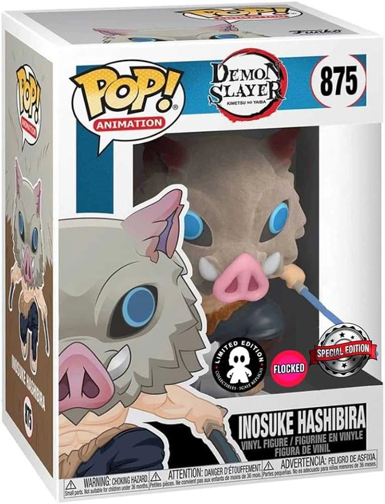 FUNKO POP! Vinilinė figūrėlė: Demon Slayer - Inosuke W/Chase aprašymas - Prekės nuotrauka