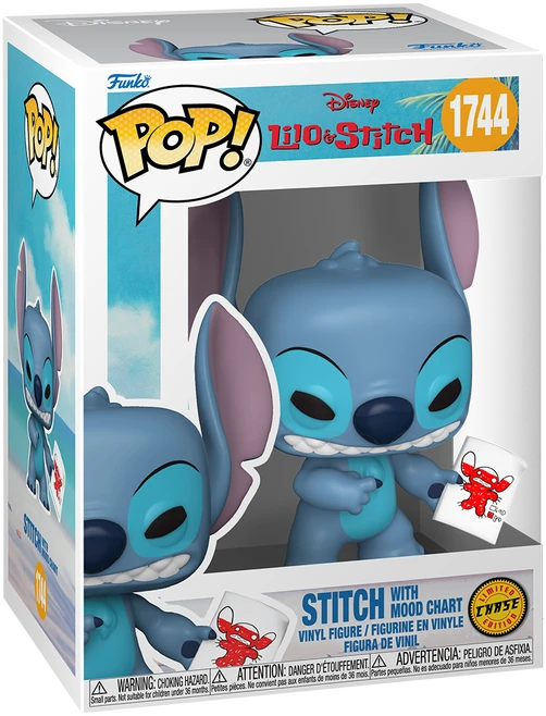 FUNKO POP! Vinilinė figūrėlė: Disney: Lilo & Stitch - Stitch with Mood Chart (w/ Chase)