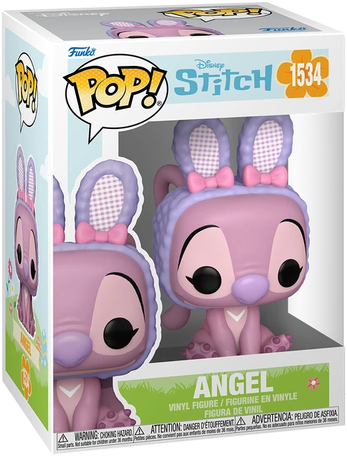 Žaislinė figurėlė Funko POP Disney Stitch Angel, Rožinės spalvos (10,20 cm)