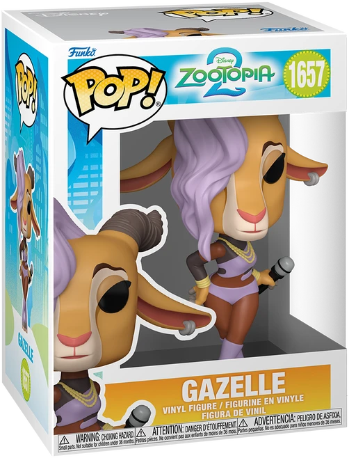 FUNKO POP! Vinilinė figūrėlė: Disney: Zootopia 2 - Gazelle, 9 cm