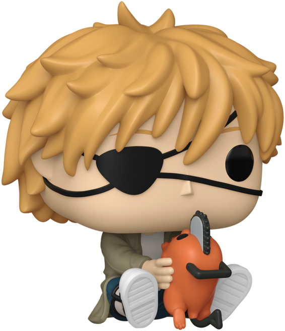 FUNKO POP! Vinilinė figūrėlė: Chainsaw Man - Denji & Pochita, 9.5 cm