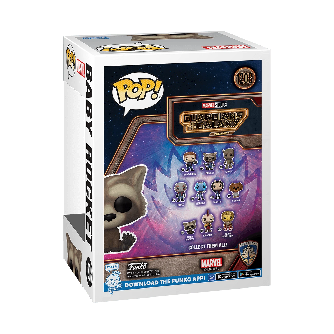 FUNKO POP! Vinilinė figūrėlė: Guardians of The Galaxy 3 - Baby Rocket