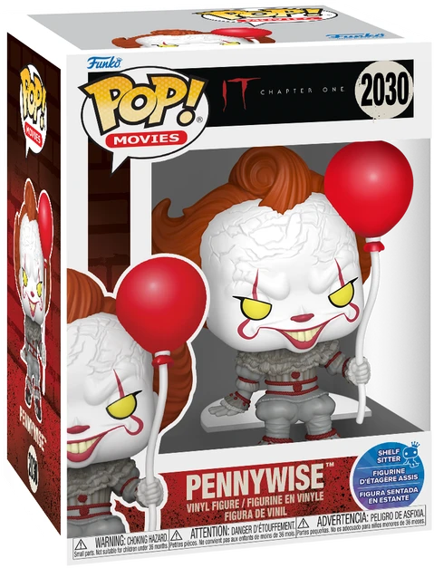 FUNKO POP! Vinilinė figūrėlė: IT - Pennywise with Balloon (Shelf Sitter)