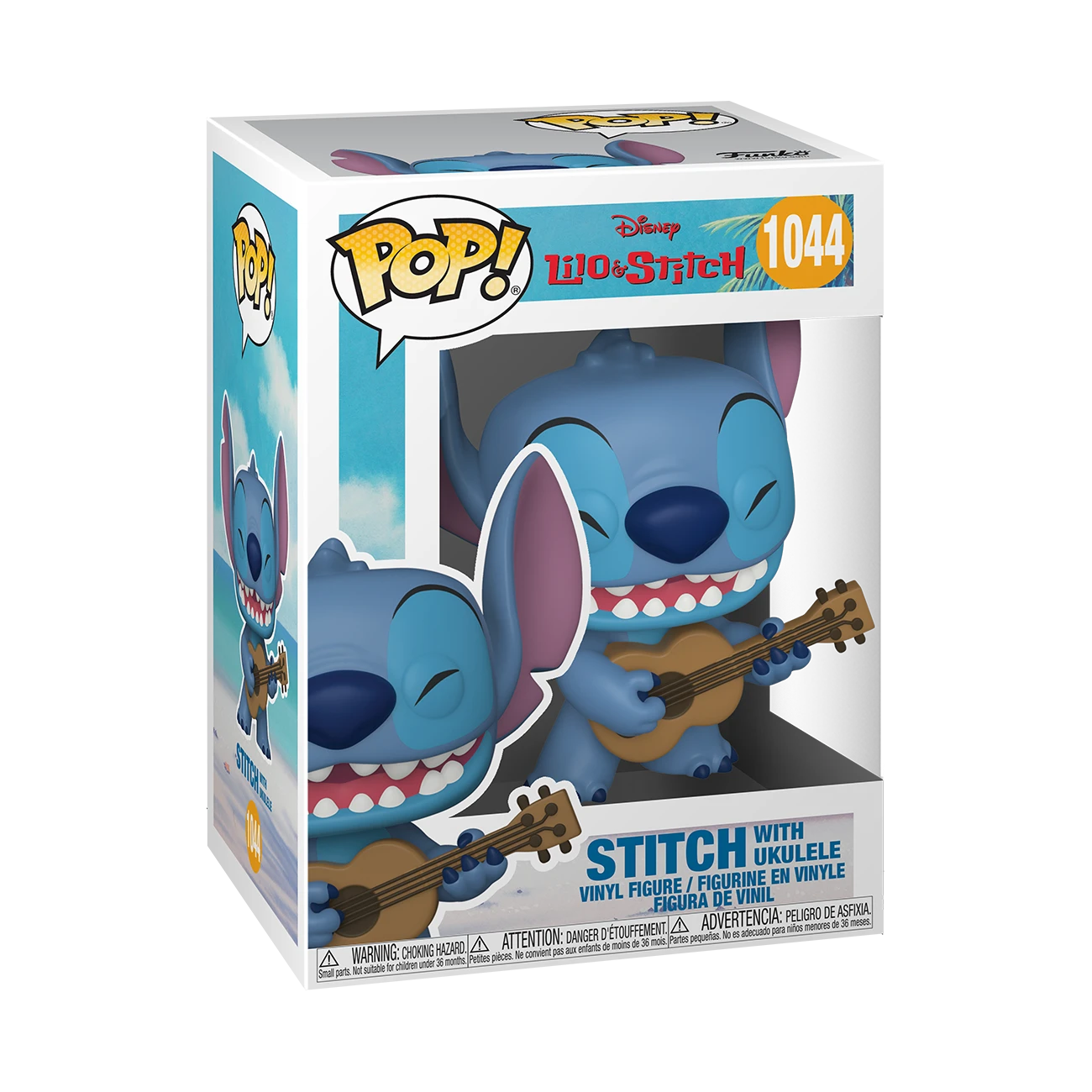 FUNKO POP! Vinilinė figūrėlė: LILO & STITCH: Stičas su ukulele, 10 cm