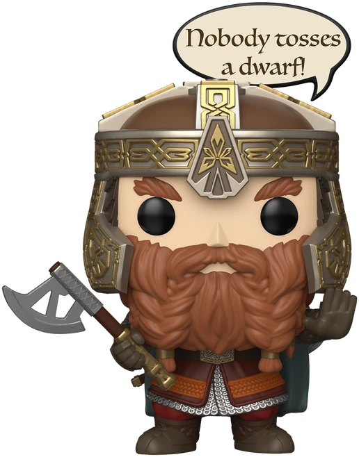FUNKO POP! Vinilinė figūrėlė: Žiedų valdovas - Gimli, ~9 cm