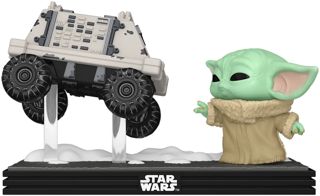 FUNKO POP! Vinilinė figūrėlė: Mandalorian & Grogu - Grogu with Polar Mouse Droid (Moment)