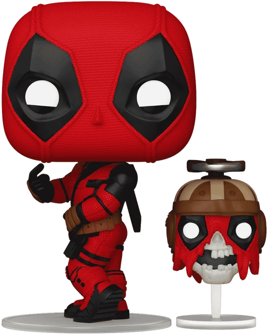 FUNKO POP! Vinilinė figūrėlė: Marvel: Deadpool & Wolverine - Deadpool & Headpool, 9 cm