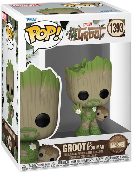 FUNKO POP! Vinilinė figūrėlė: Marvel - Groot as Iron Man, 9 cm aprašymas - Prekės nuotrauka