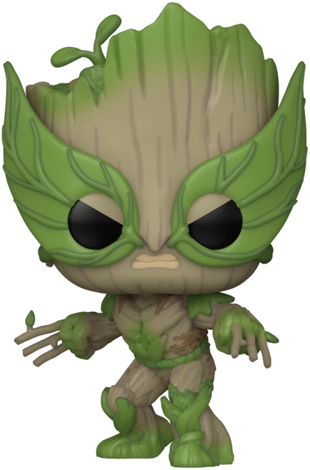 FUNKO POP! Vinilinė figūrėlė: Marvel - Groot as Wolverine, 9 cm