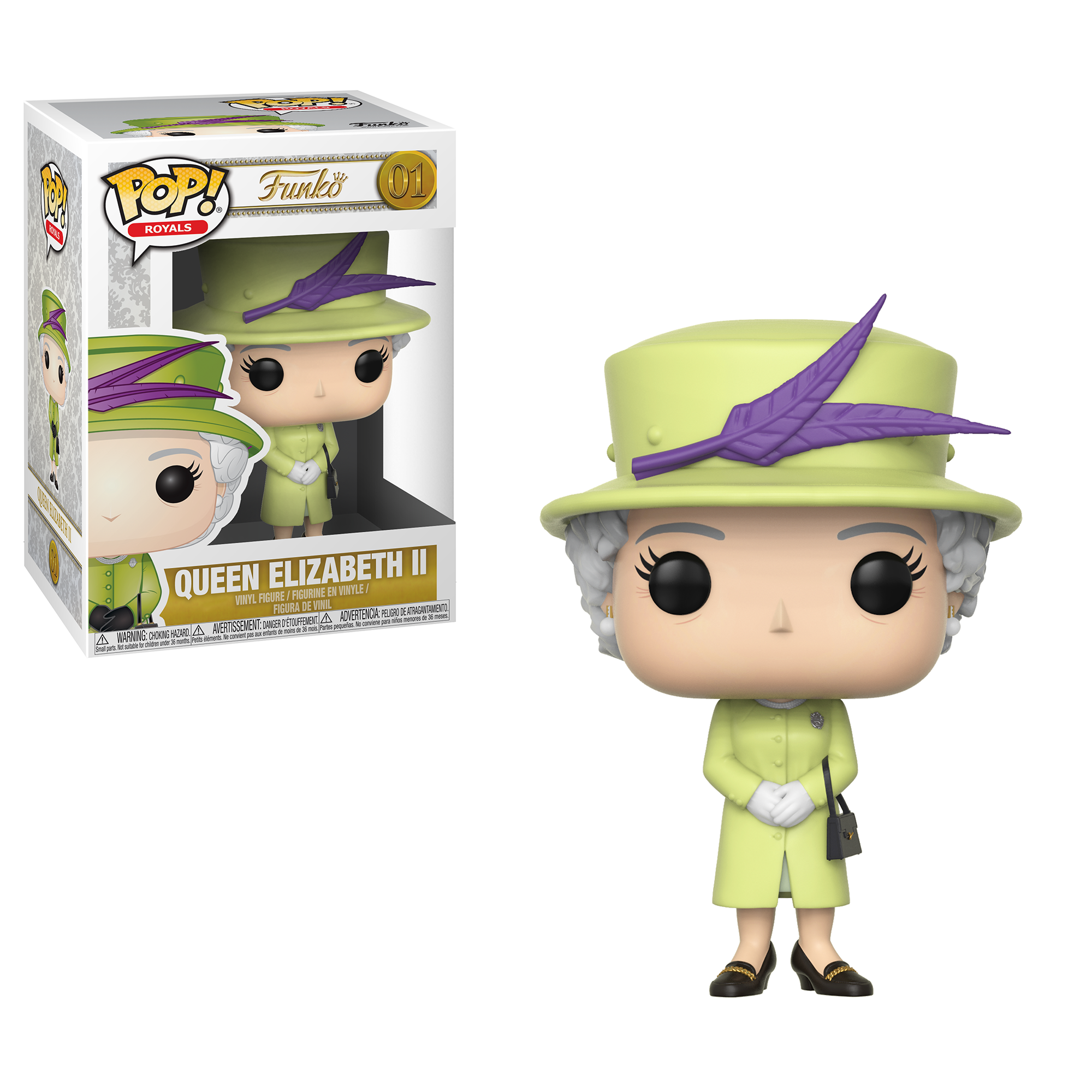 FUNKO POP! Vinilinė figūrėlė: Queen Elizabeth II, 12 cm aprašymas - Prekės nuotrauka