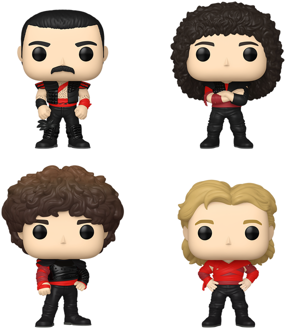 FUNKO POP! Vinilinių figūrėlių rinkinys: Queen, ~8 cm (4 vnt.) aprašymas - Prekės nuotrauka