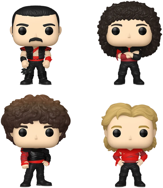 FUNKO POP! Vinilinių figūrėlių rinkinys: Queen, ~8 cm (4 vnt.) aprašymas - Prekės nuotrauka