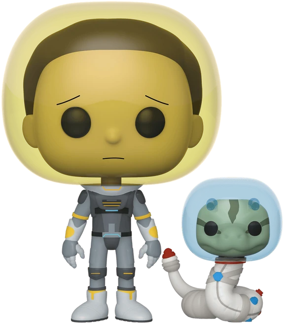 FUNKO POP! Vinilinė figūrėlė: Rick & Morty - Morty su astronauto kostiumu, 9 cm