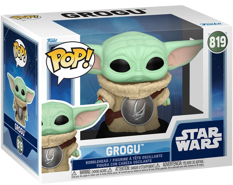 FUNKO POP! Vinilinė figūrėlė: Star Wars - Grogu, 9 cm