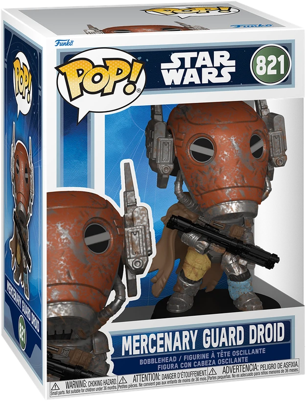 FUNKO POP! Vinilinė figūrėlė: Žvaigždžių karai - Mercenary Guard Droid, 9.5 cm