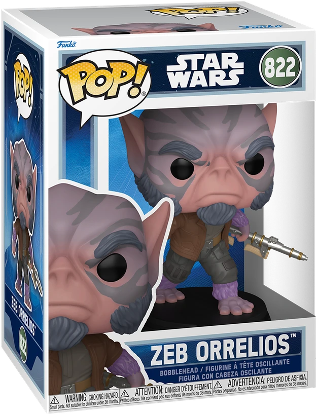 FUNKO POP! Vinilinė figūrėlė: Star Wars - Zeb Orrelios, 9 cm
