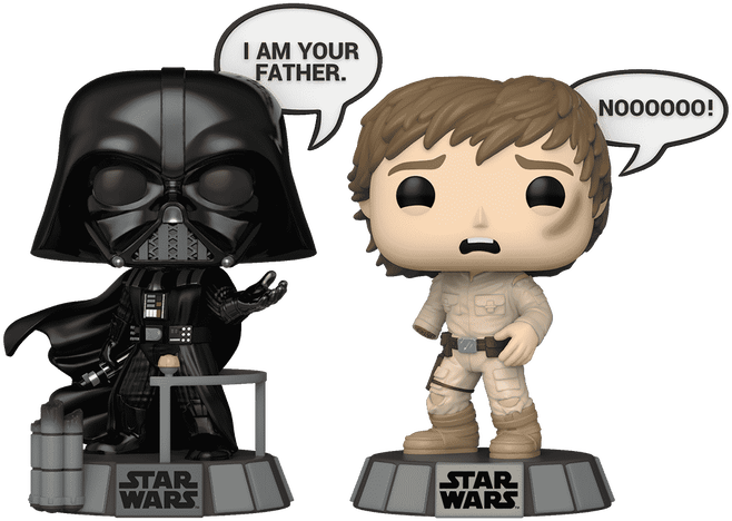 FUNKO POP! Vinilinė figūrėlė: Star Wars - Darth Vader & Luke Skywalker, 9 cm aprašymas - Prekės nuotrauka