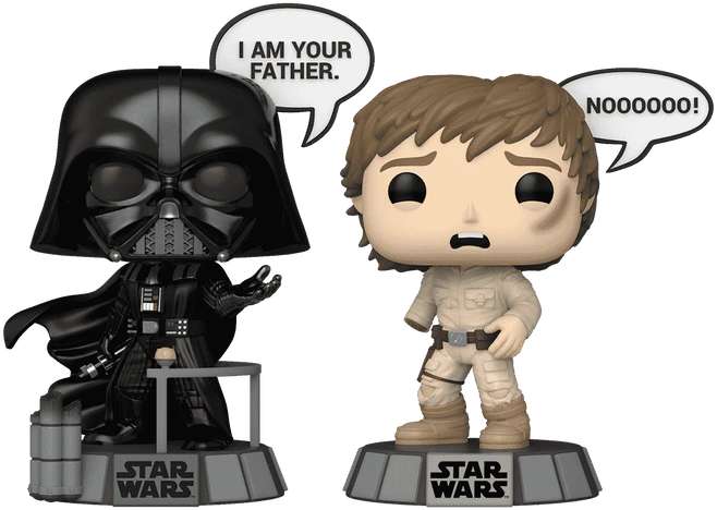 FUNKO POP! Vinilinė figūrėlė: Star Wars - Darth Vader & Luke Skywalker, 9 cm aprašymas - Prekės nuotrauka