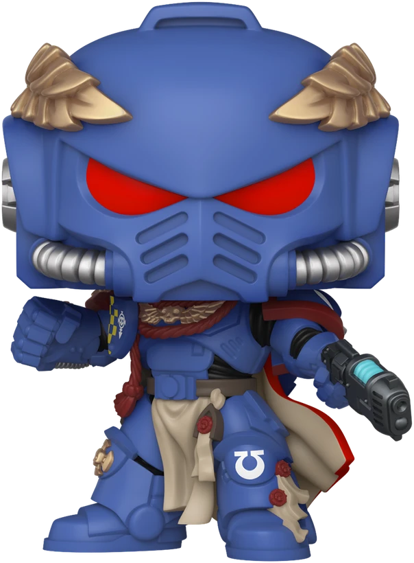 FUNKO POP! Vinilinė figūrėlė: Total War: Warhammer 40,000 - Ultramarines Captain, ~10.4 cm