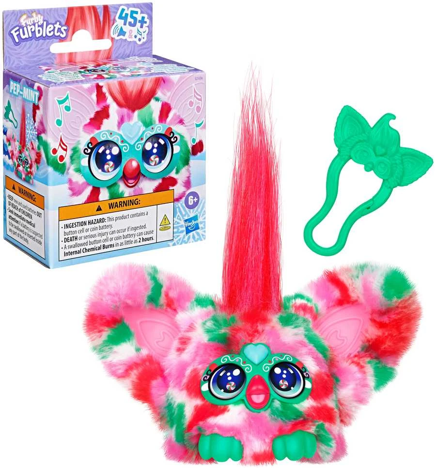 FURBY interaktyvus pliušinis žaislas „Furblet Pep Mint“ 5 cm