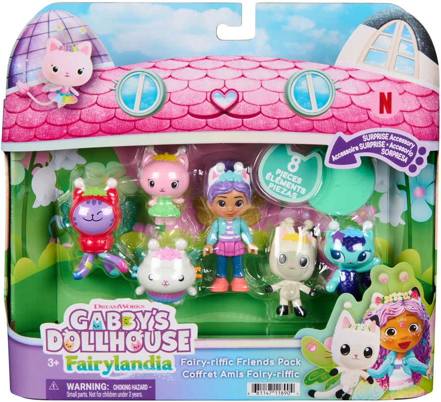 Gabby's Dollhouse GABBY LĖLIŲ NAMO žaidimų rinkinys Fėjų draugės