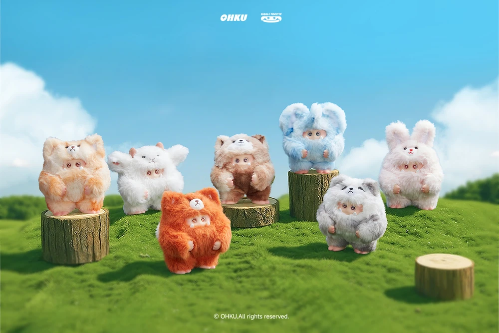 Ohku GIGGLE MONSTER Blind box vinilinis pliušas – Furry Forest serija