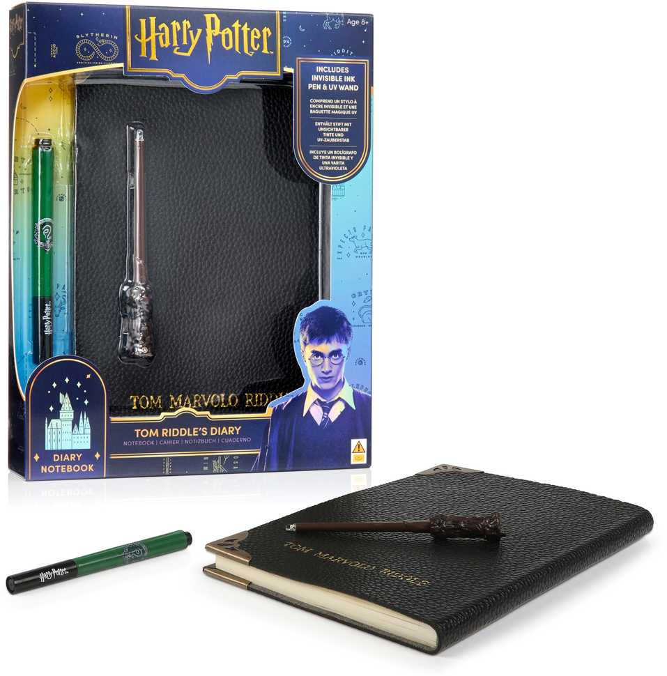 HARRY POTTER Tomo Ridlio dienoraštis, rašiklis ir žibintuvėlis