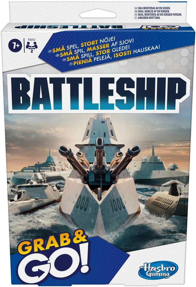 HASBRO GAMING BATTLESHIP Battleship kelioninis žaidimas Grab&Go