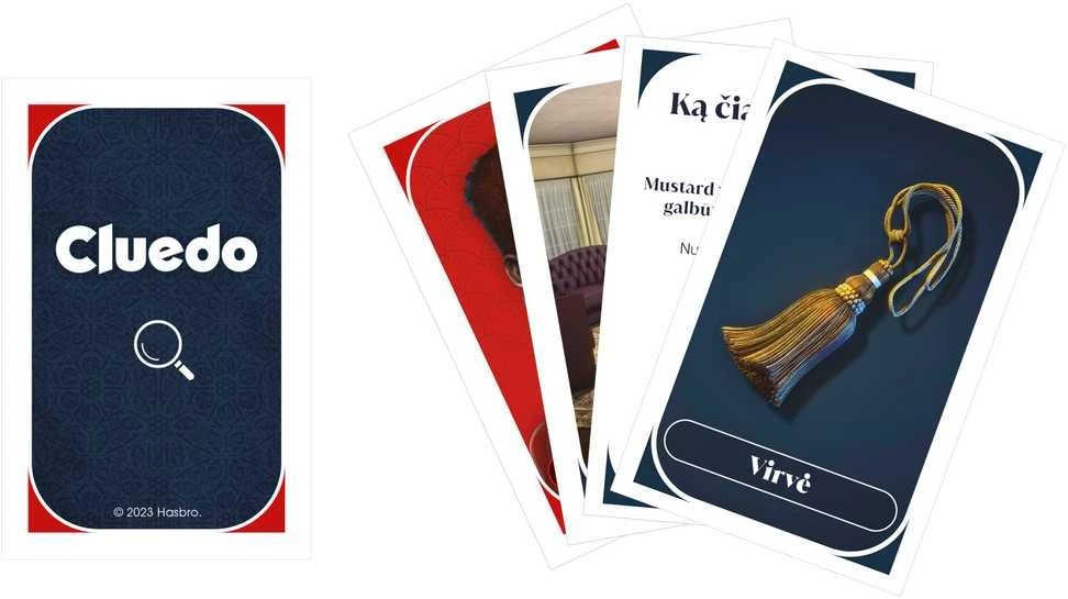 CLUEDO Klasikinis paslapčių žaidimas, lietuvių k.