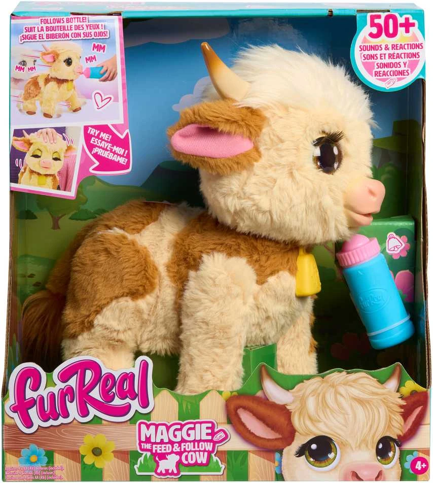 Interaktyvi pliušinė karvė Hasbro FurReal Maggie The Feed and Follow Cow