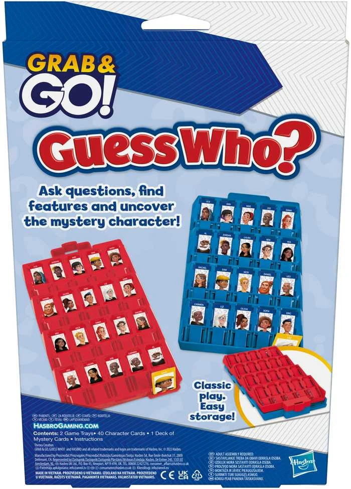 Hasbro „Grab&Go“ kelioninis žaidimas „Atspėk, kas?“