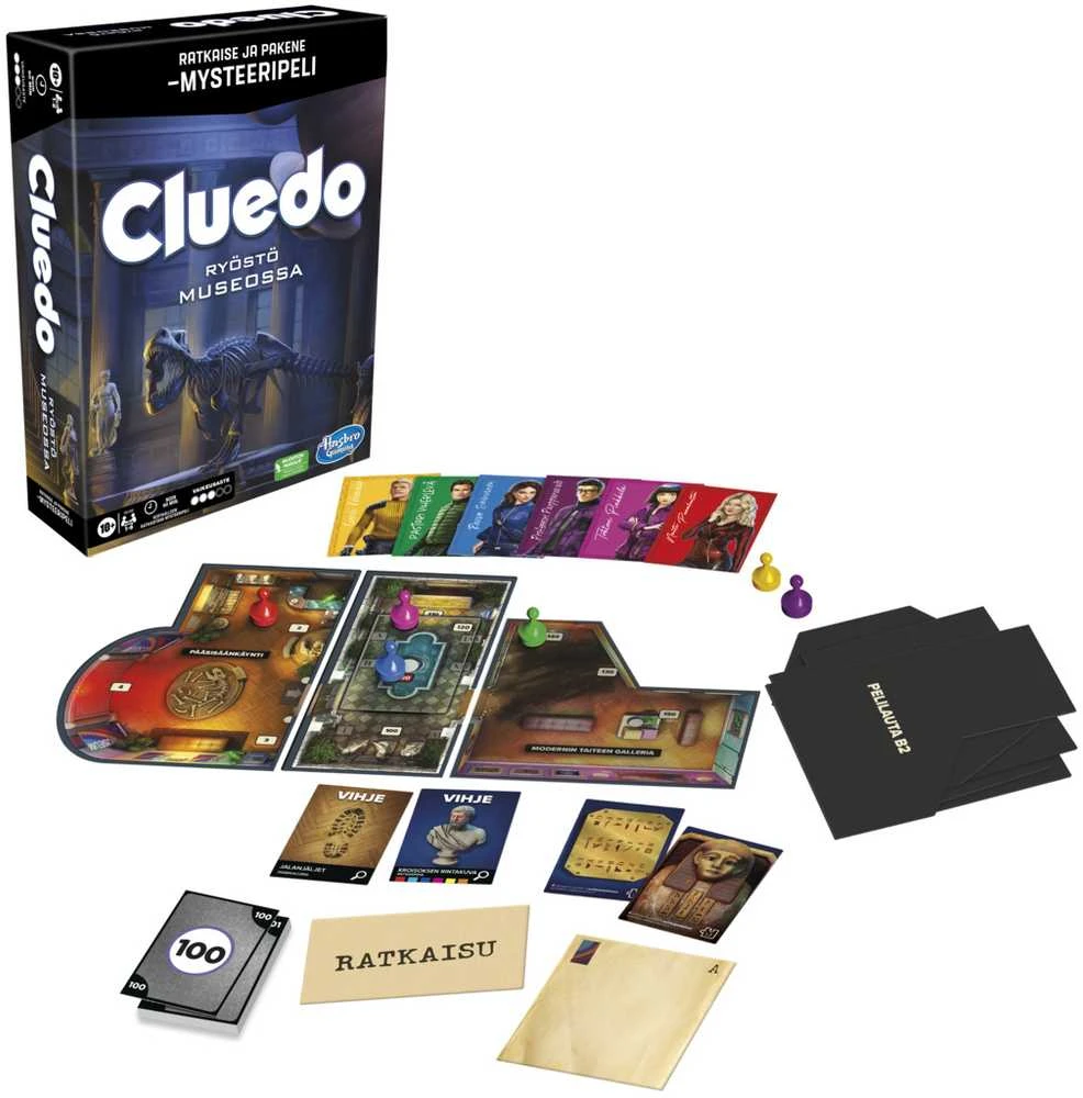 HASBRO GAMING HAS Board game Clue Escape Art Heist, FIN