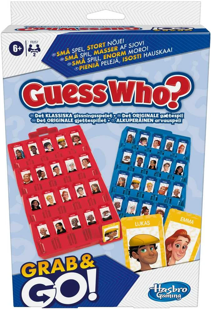 HASBRO GAMING turi žaidimą Guess Who Travel Grab&Go