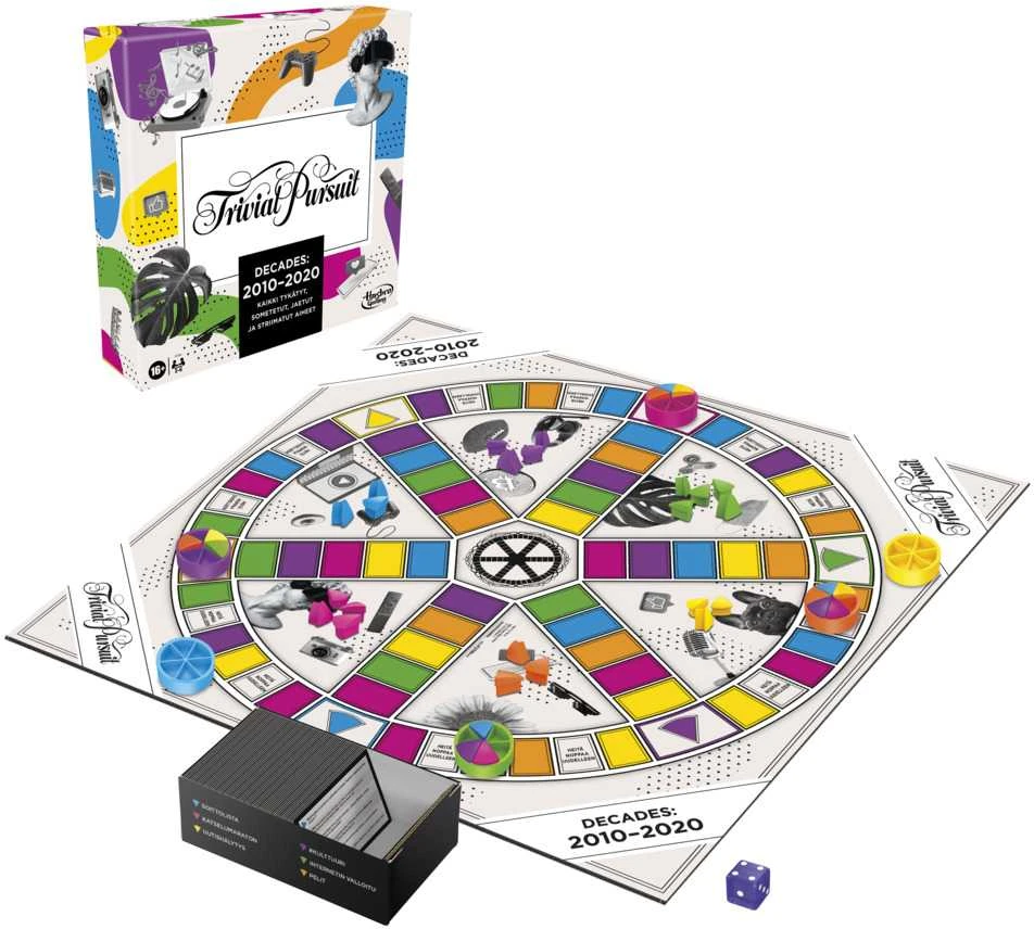 „HASBRO GAMING“ išleido „Trivial Pursuit“ dešimtmečius nuo 2010 iki 2020 m.