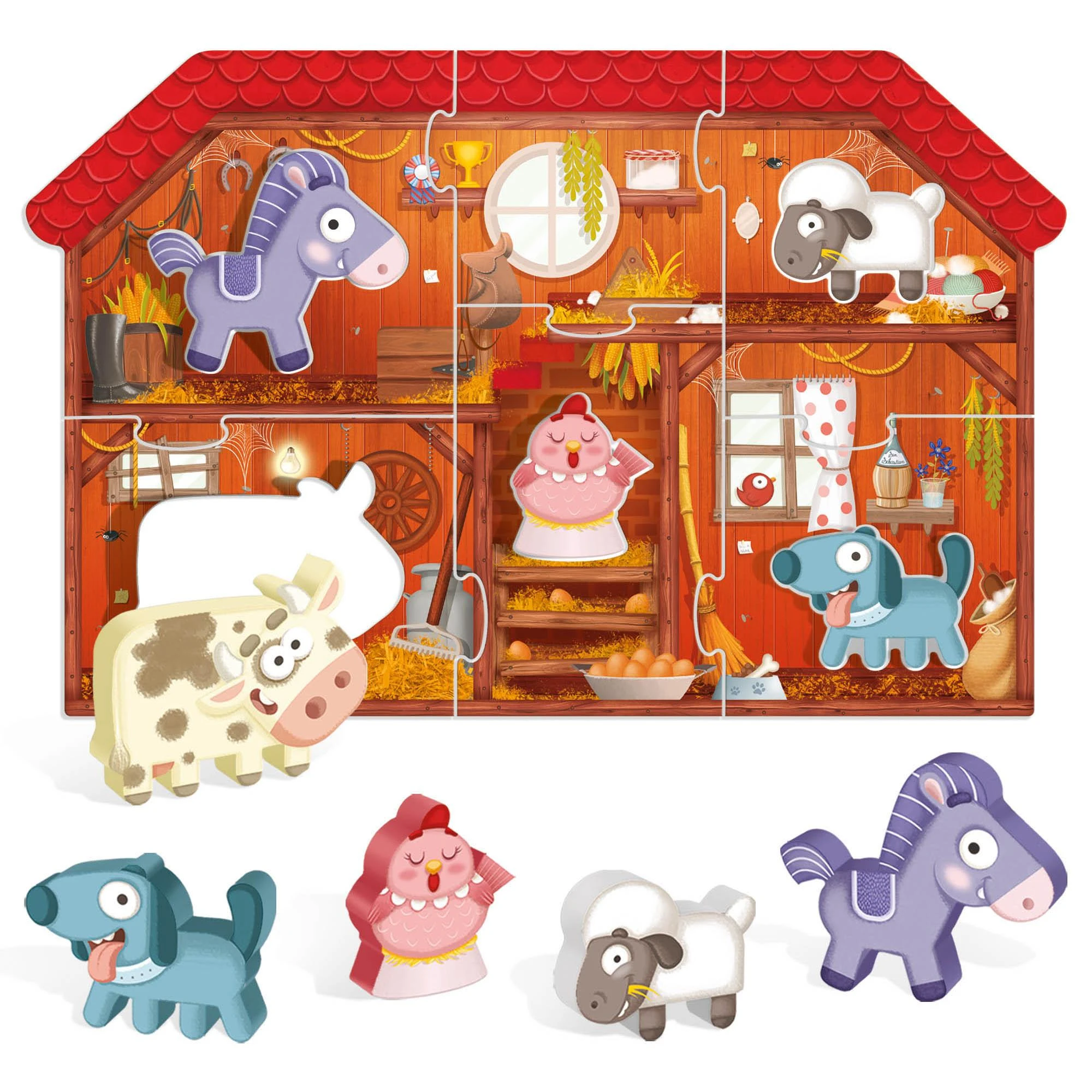 HEADU „Montessori“ pirmoji dėlionė „Ūkis“