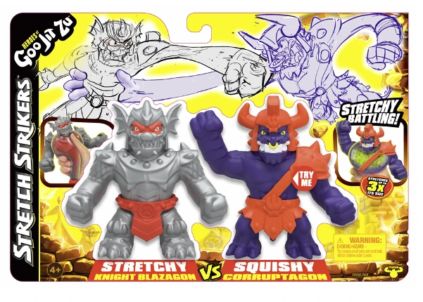GOO JIT ZU HEROES OF Figūrėlės „Stretch Strikers“, 2 vnt.