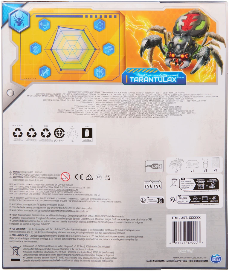 HEX BOTS Interaktyvus sienomis laipiojantis voras