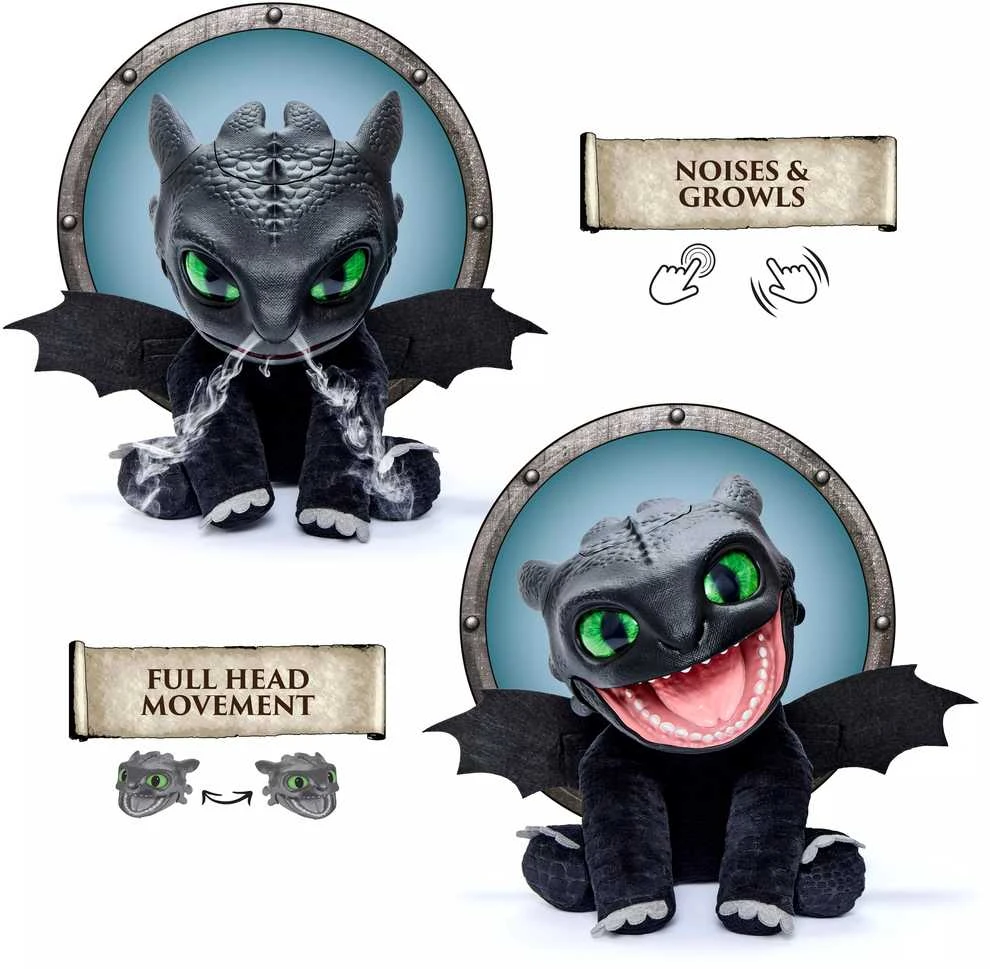 Real Fx Interaktyvus žaislas - "HOW TO TRAIN YOUR DRAGON" kolekcijos slibinas "Bedantis"