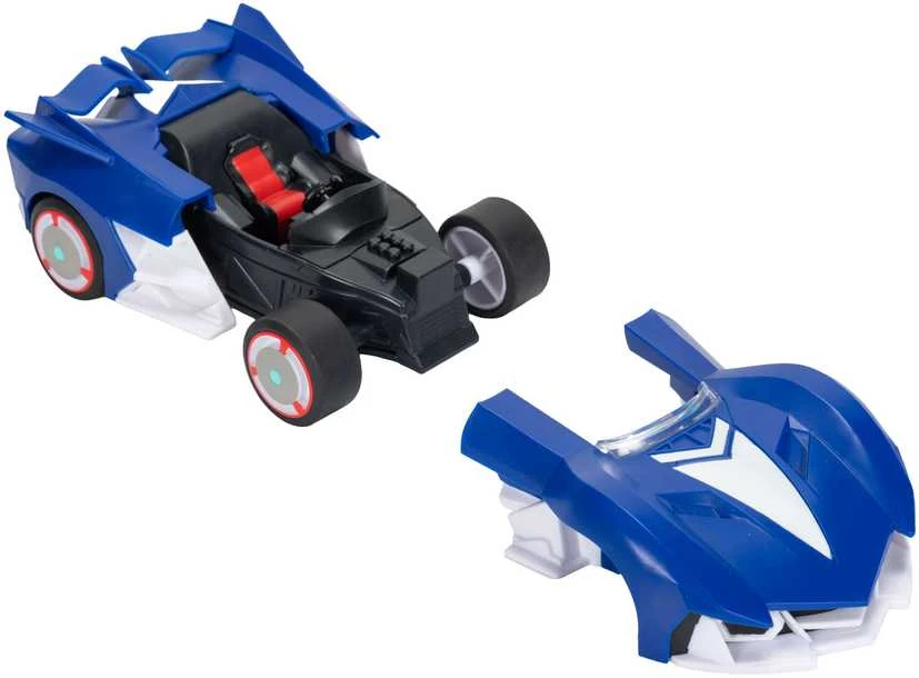 JAKKS SONIC Inercinis automobilis ir figūrėlė, 6,5 cm