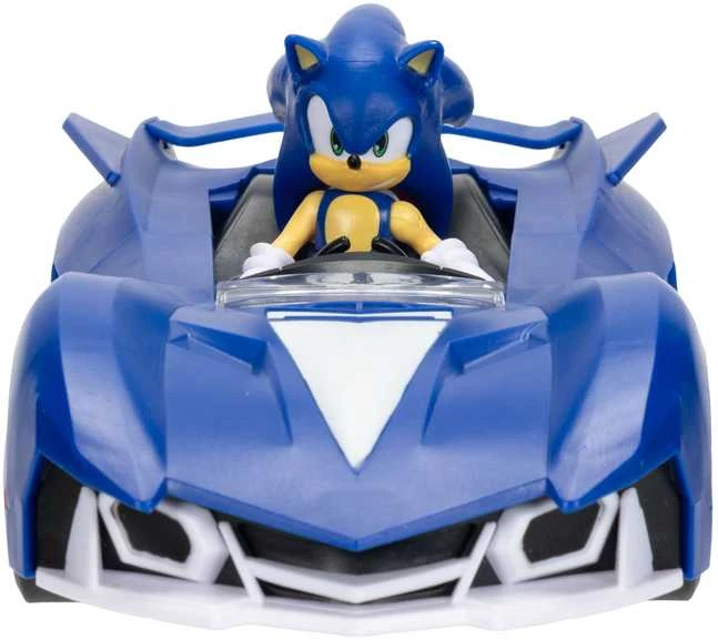 JAKKS SONIC Inercinis automobilis ir figūrėlė, 6,5 cm