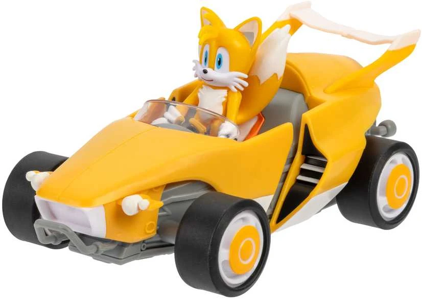 JAKKS SONIC Inercinis automobilis ir figūrėlė, 6,5 cm