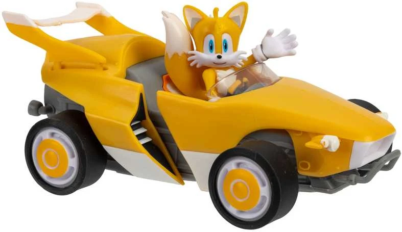 JAKKS SONIC Inercinis automobilis ir figūrėlė, 6,5 cm