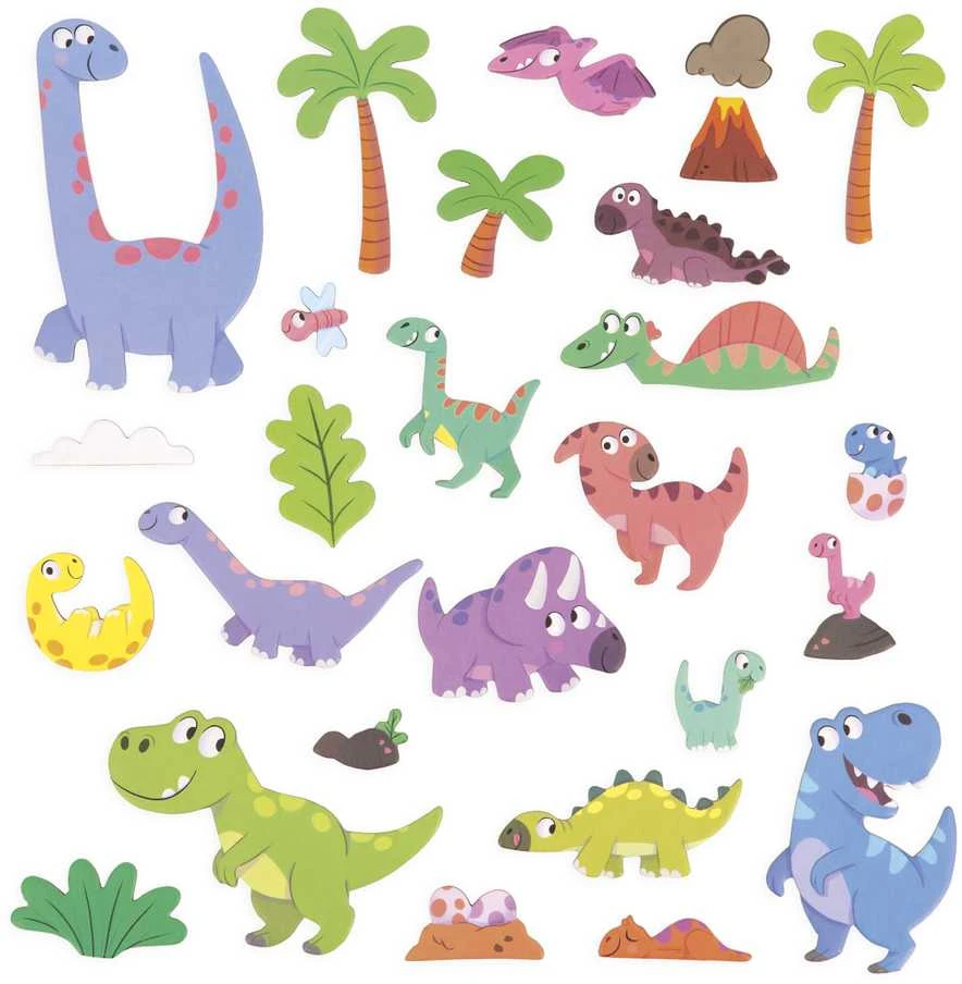 Janod Magnetinė knygelė „Dinozaurai“