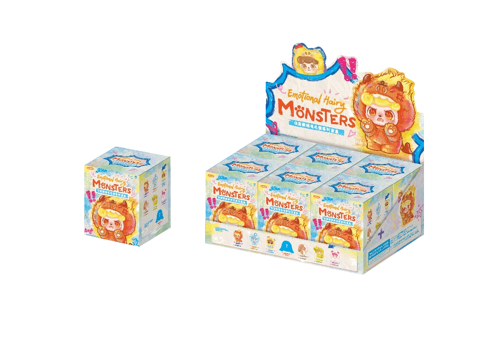 Jotoys Q.KID kolekcinė figūrėlė Emotional Hairy Monsters, JO-2025025