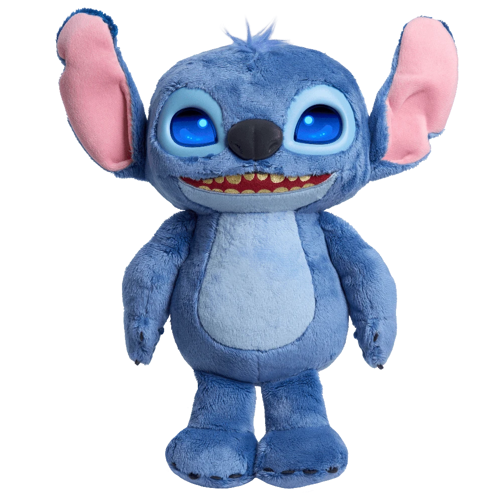 Disney JUST PLAY STITCH Interaktyvus pliušinis nuotaikas keičiantis Stičas, 35 cm